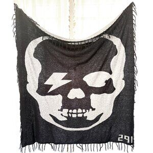 Skull Cashmere Scarf or throw